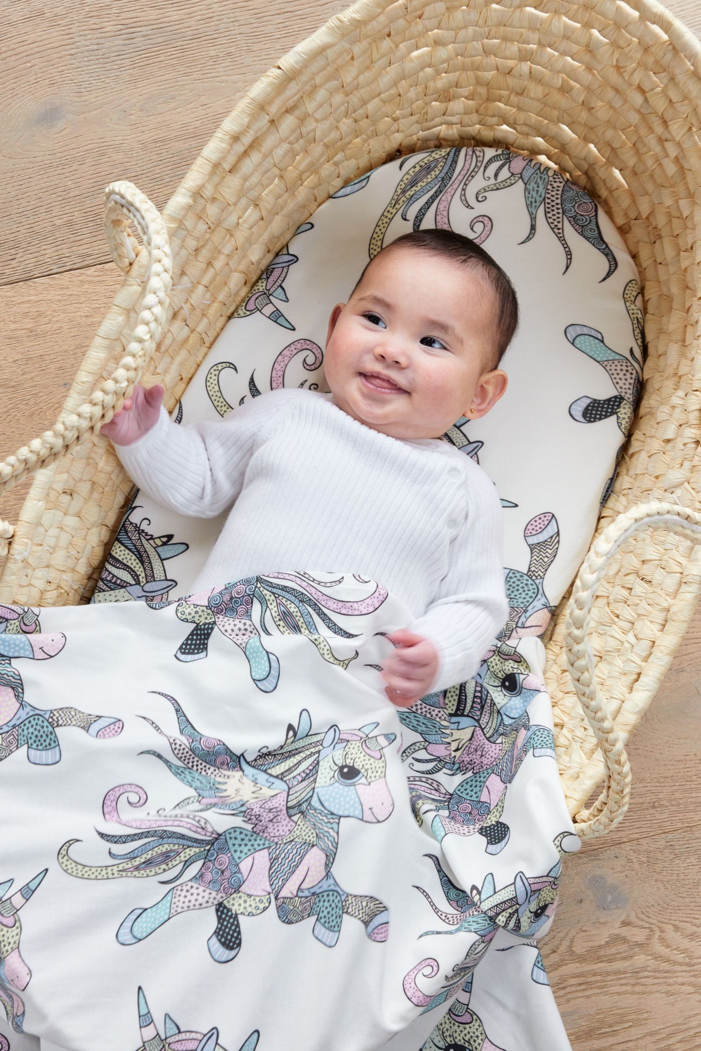 Lila the Unicorn Jersey Wrap - Colour