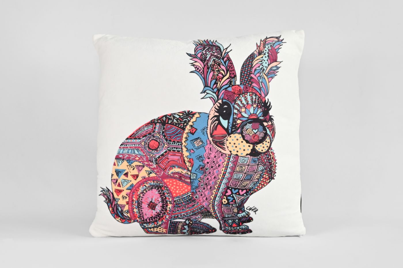 Boris the Bunny Velvet Cushion