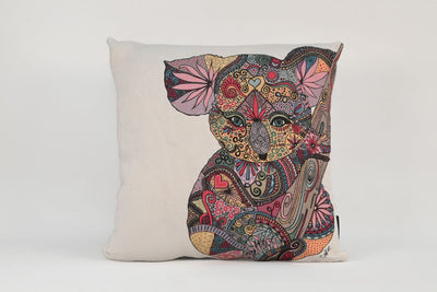 Kimberly the Koala Linen Cushion
