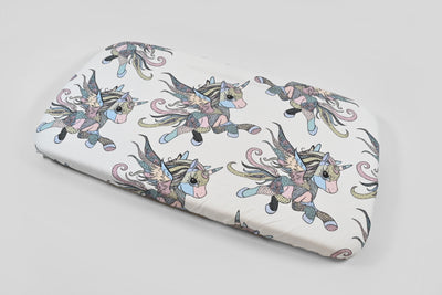 Lila the Unicorn Bassinet Sheet - Colour